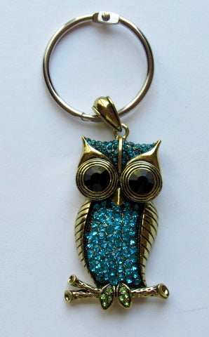 BLING! Floss Ring ~ Rhinestone Owl