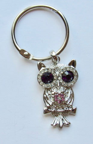 BLING! Floss Ring ~ Owl with Purple