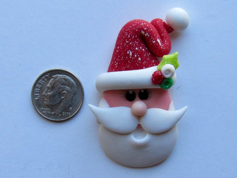 Needle Minder ~ Happy Santa (Clay)