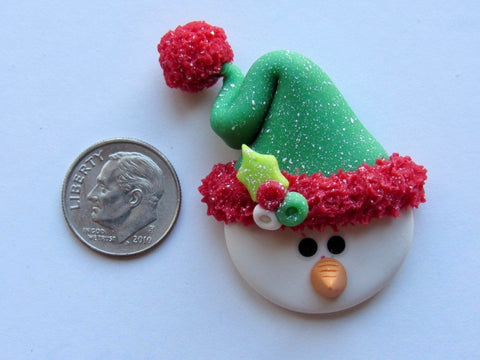 Needle Minder ~ Happy Snowman (Clay)