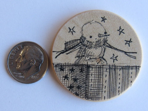 Michelle Palmer Needle Minder ~ Snow Friend N8 (One of a Kind!)