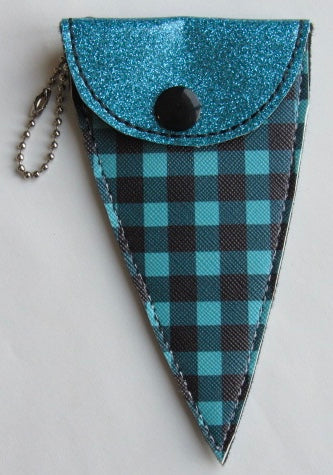 Scissor Case ~ Blue Buffalo Plaid  (ONE OF A KIND!)