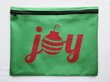 Various Christmas Designs & Colors ~ Glitter Project Bags