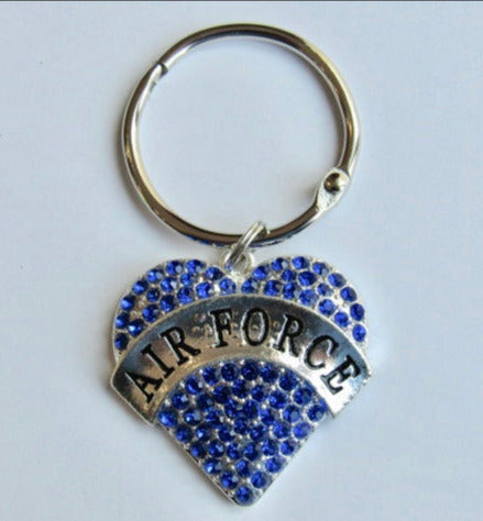 BLING! Floss Ring ~ Air Force Heart