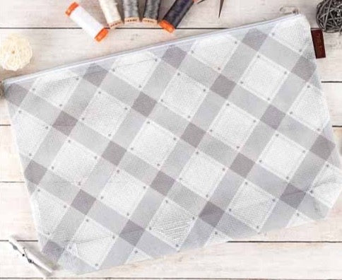 Plaid Mesh Bag - Charcoal/Gray ~ Limited # in-stock!