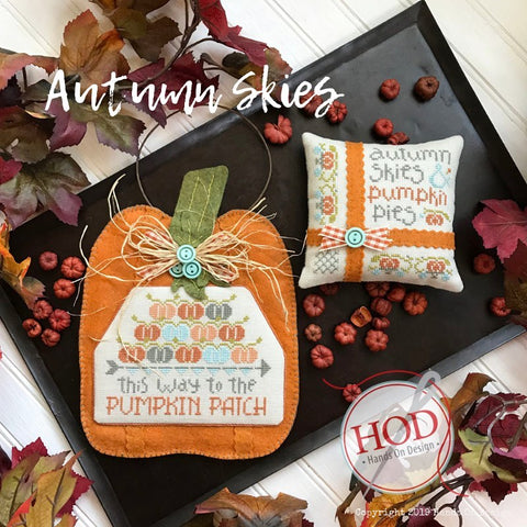Hands On Design ~ Autumn Skies w/wool embellisment