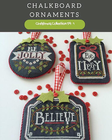 Hands On Design ~ Chalkboard Ornaments Part 1 w/embs.