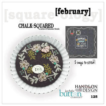 Hands On/JABC ~ Chalk Squared February w/buttons
