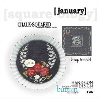 Hands On/JABC ~ Chalk Squared January w/buttons
