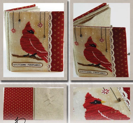 The Primitive Hare ~ Red Cardinal Needlebook