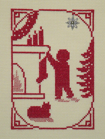 Handblessings ~ Boy Hanging Stocking w/charm