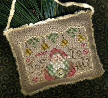 Homespun Elegance ~ Joy To All Santa w/charm
