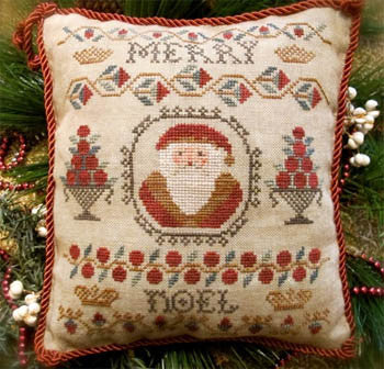 Homespun Elegance ~ Merry Noel Santa Sampler