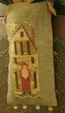 Homespun Elegance ~ Christmas House Hanging Pouch