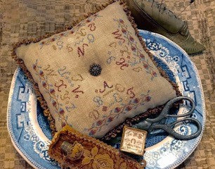 Homespun Elegance ~ Alphabet Pillow
