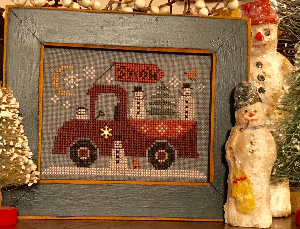 Homespun Elegance ~ Traveling Snowmen Truck