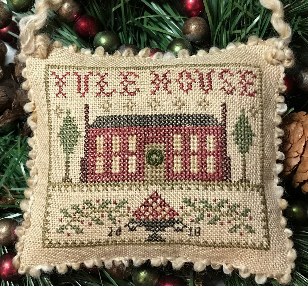 Homespun Elegance ~ Yule House ~ 2018 Annual Sampler Ornament