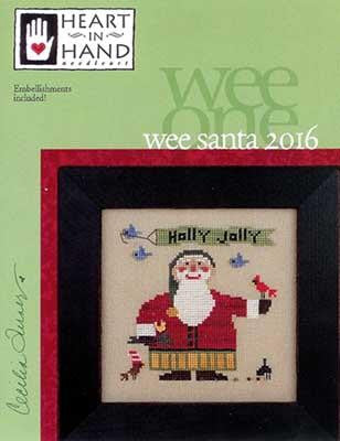 Heart In Hand ~ Wee 2016 Santa w/embs.