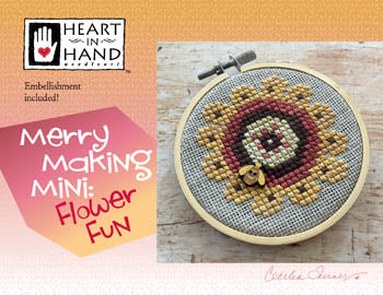 Heart In Hand ~ Merry Making Mini - Flower Fun w/button