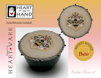 Heart In Hand ~ Pocket Round Bee