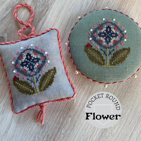 Heart In Hand ~ Pocket Round Flower