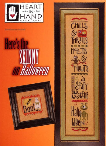Heart In Hand ~ Here's The Skinny On Halloween w/emb.
