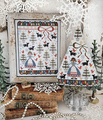 hello from Liz Matthews ~ Eighth Day Of Christmas Sampler And Tree