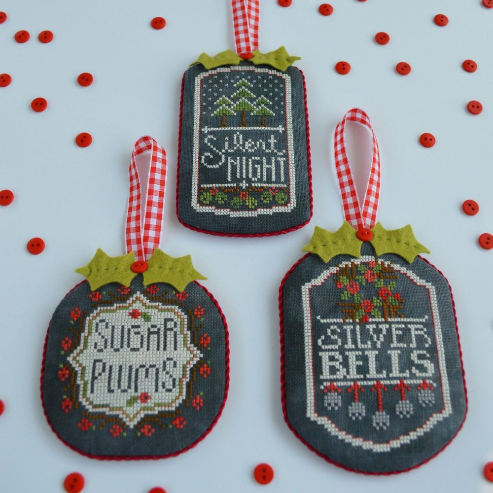 Hands On Design ~ Chalkboard Ornaments Part 3 w/embs.