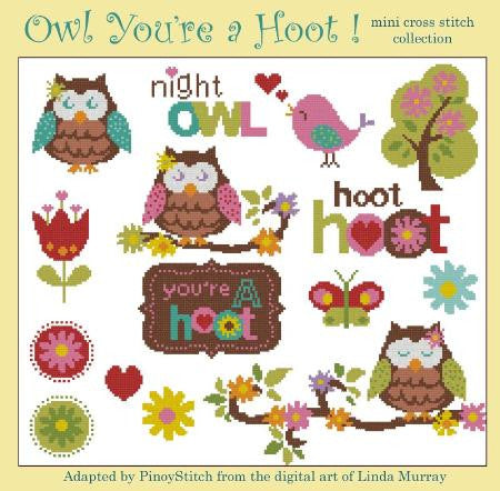 Hooties Collection/Pinoy Stitch ~ Owl - You're A Hoot