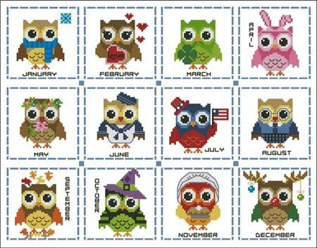 Hooties Collection/Pinoy Stitch ~ Year Round Mini Collection