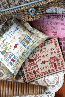 Heartstring Samplery ~ Friendship Pin Pillow & Needlebook
