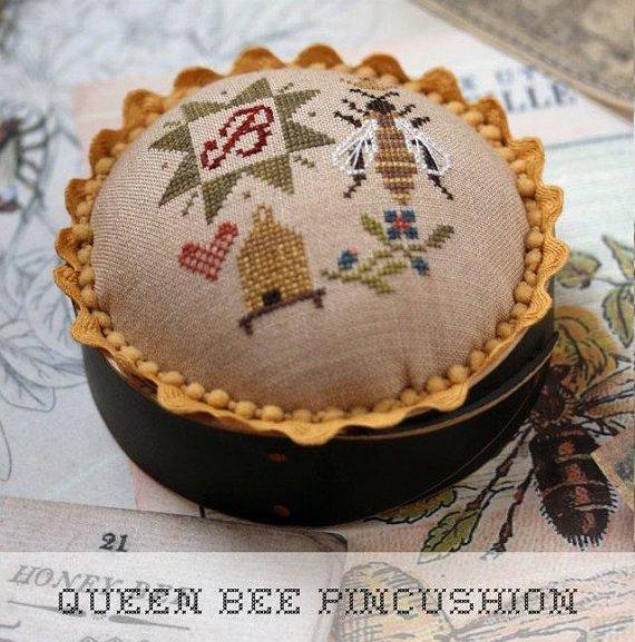 Heartstring Samplery ~ Queen Bee Pincushion