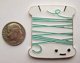 Needle Minder ~ Floss Bobbin ~ Enamel, Various Colors