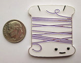 Needle Minder ~ Floss Bobbin ~ Enamel, Various Colors