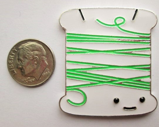 Needle Minder ~ Floss Bobbin ~ Enamel, Various Colors