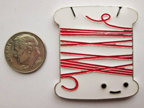 Needle Minder ~ Floss Bobbin ~ Enamel, Various Colors
