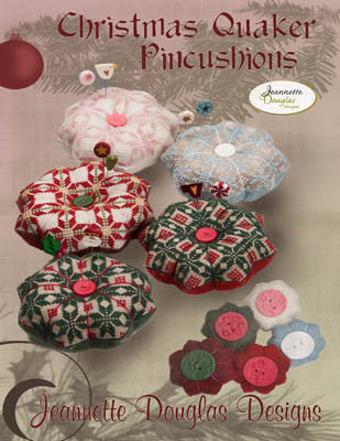 Jeanette Douglas Designs ~ Christmas Quaker Pincushions