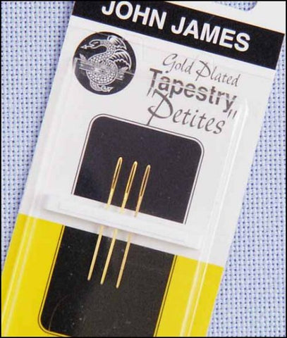 John James Needles ~ Gold Tapestry Petite Size 28 ~ 3pk