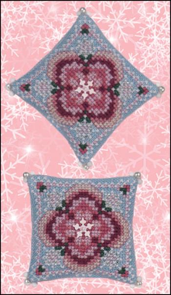 Just Nan ~ Winter Rose Petite Flower w/embellishments