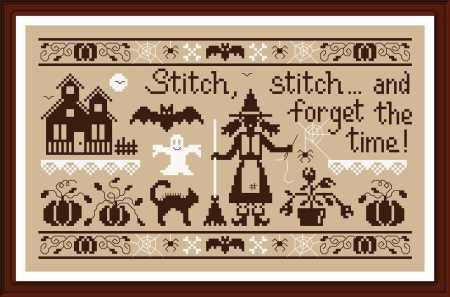 Jardin Prive' ~ Stitch-Stitch