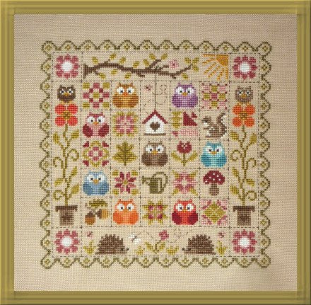 Jardin Prive' ~ Patchwork aux Chouettes (Owls)