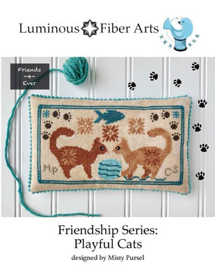 Luminous Fiber Arts ~ Friendship Series - Playful Cats