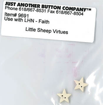Little House Needleworks ~ JABC Buttons Faith ~  Little Sheep Virtues