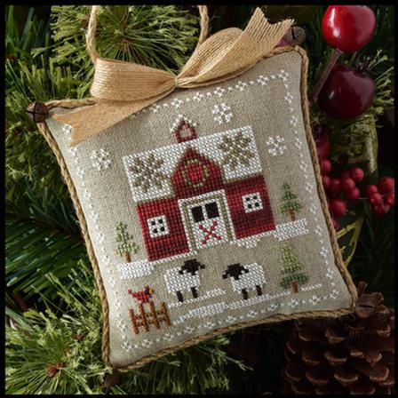 Little House Needleworks ~ Farmhouse Christmas #1 Little Red Barn