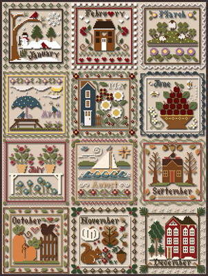 Little House Needleworks ~ Months of the Year