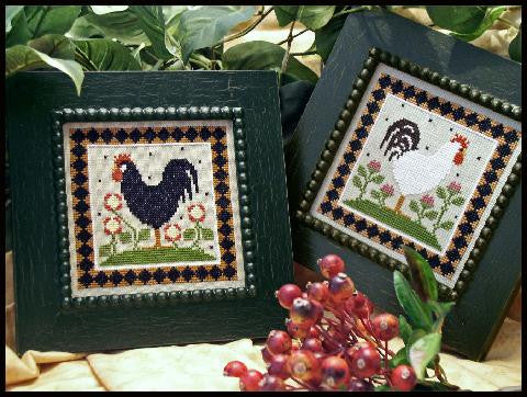 Little House Needleworks ~ Two Roosters