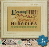 Lizzie Kate Flip-Its ~ 3 Little Words ~ Dreaming Is Free