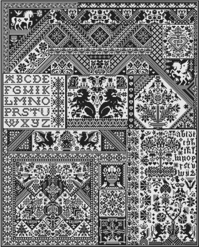 Long Dog Samplers ~ Death by Cross Stitch