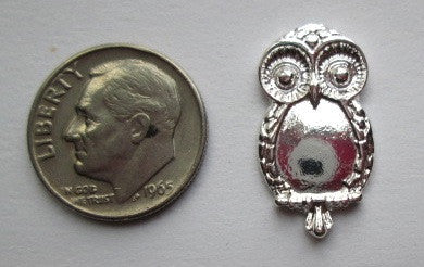 Needle Minder ~ Small Silver Owl