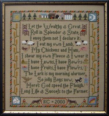 Moira Blackburn Designs ~ Farmers Prayer Sampler